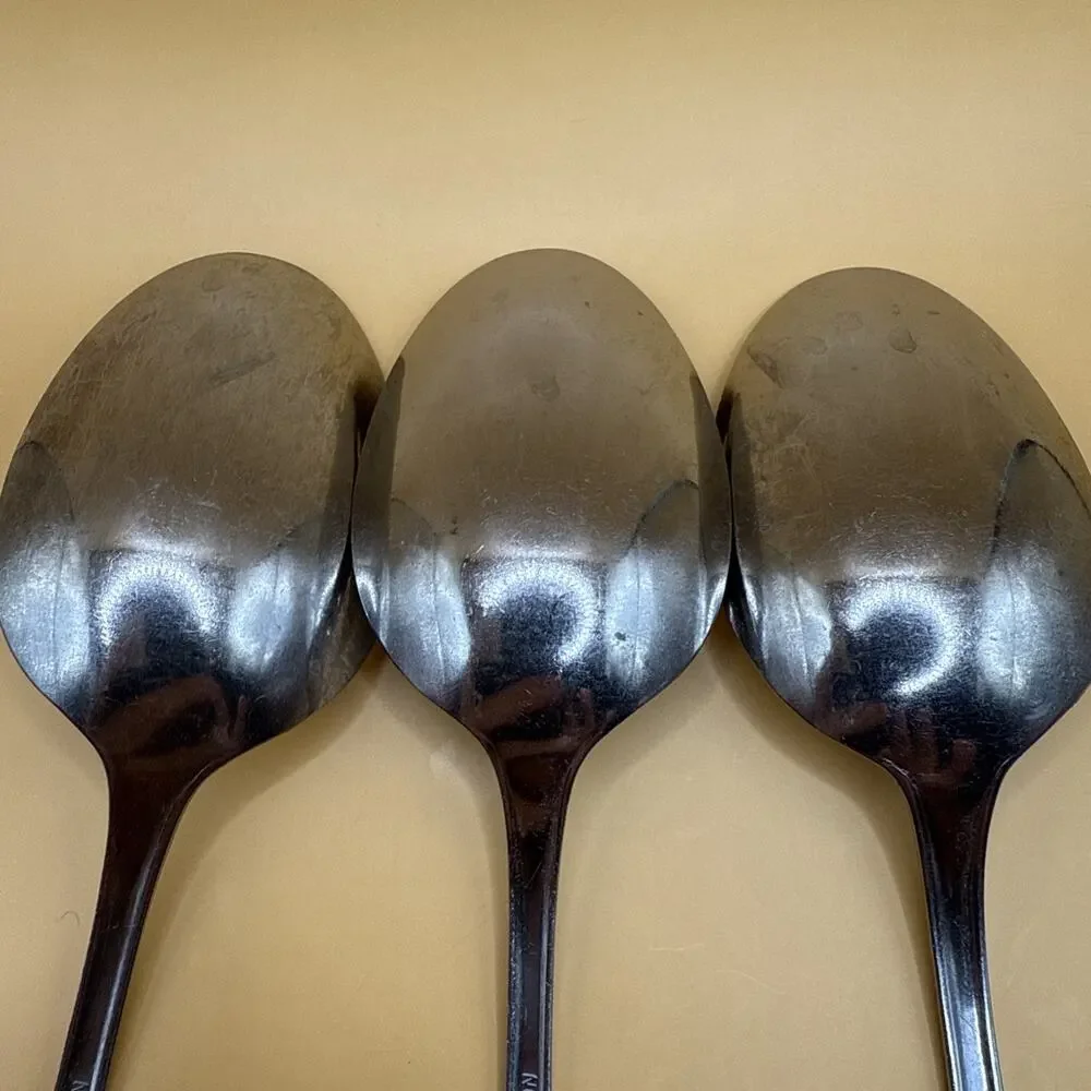 (3) Oneida Northland MUSETTE 6 7/8 Oval Soup Spoon Place Stainless Replacement
